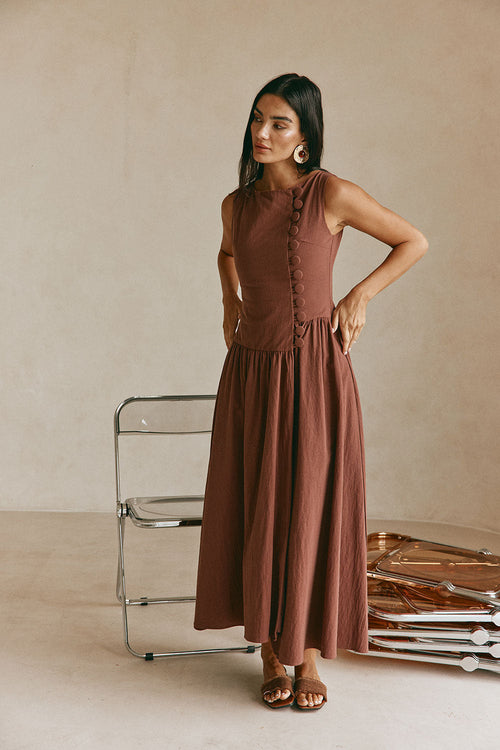 Odessa Dress - Chocolate