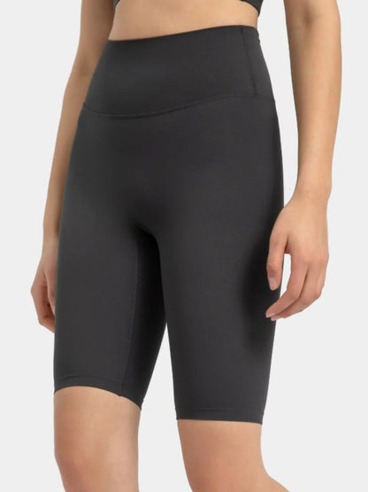 Hazel Blues® |  Millennia High Rise Wide Waistband Active Shorts