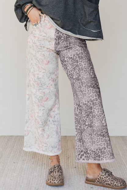 Hazel Blues® |  Leopard Love Jeans | Leopard Floral Jeans