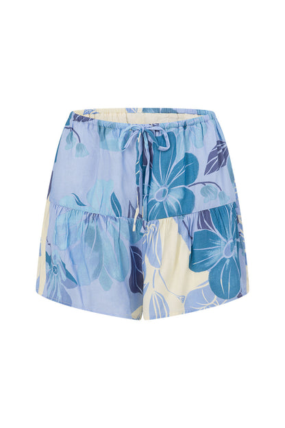 Lani Shorts - Azure Bloom