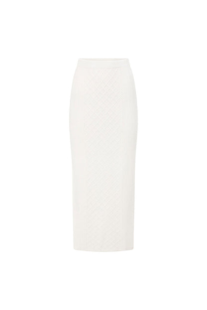 Lotus Skirt - Cable Knit