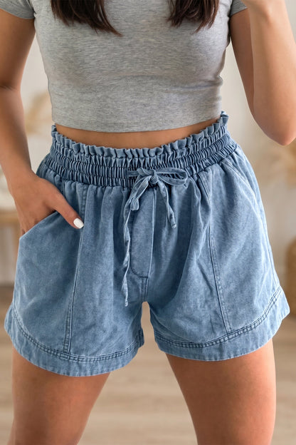 Hazel Blues® |  Denim Darling Denim Shorts | Denim Shorts