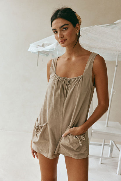 Brita Playsuit - Khaki