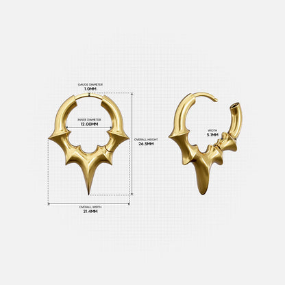 THORN CROWN EARRINGS