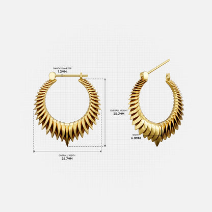 SPINE HALO EARRINGS