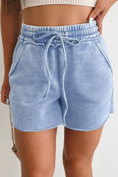 Hazel Blues® |  Drawstring Shorts with Pockets