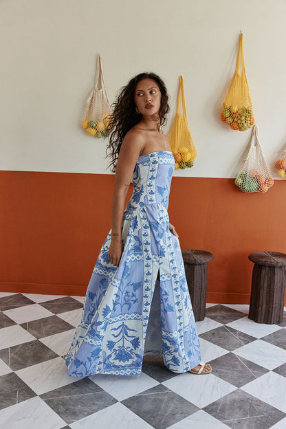 Aliza Dress - Palais Blue