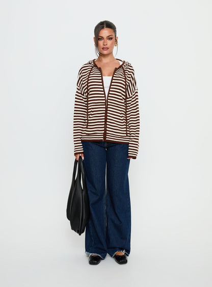 Brienna Zip Jacket Brown