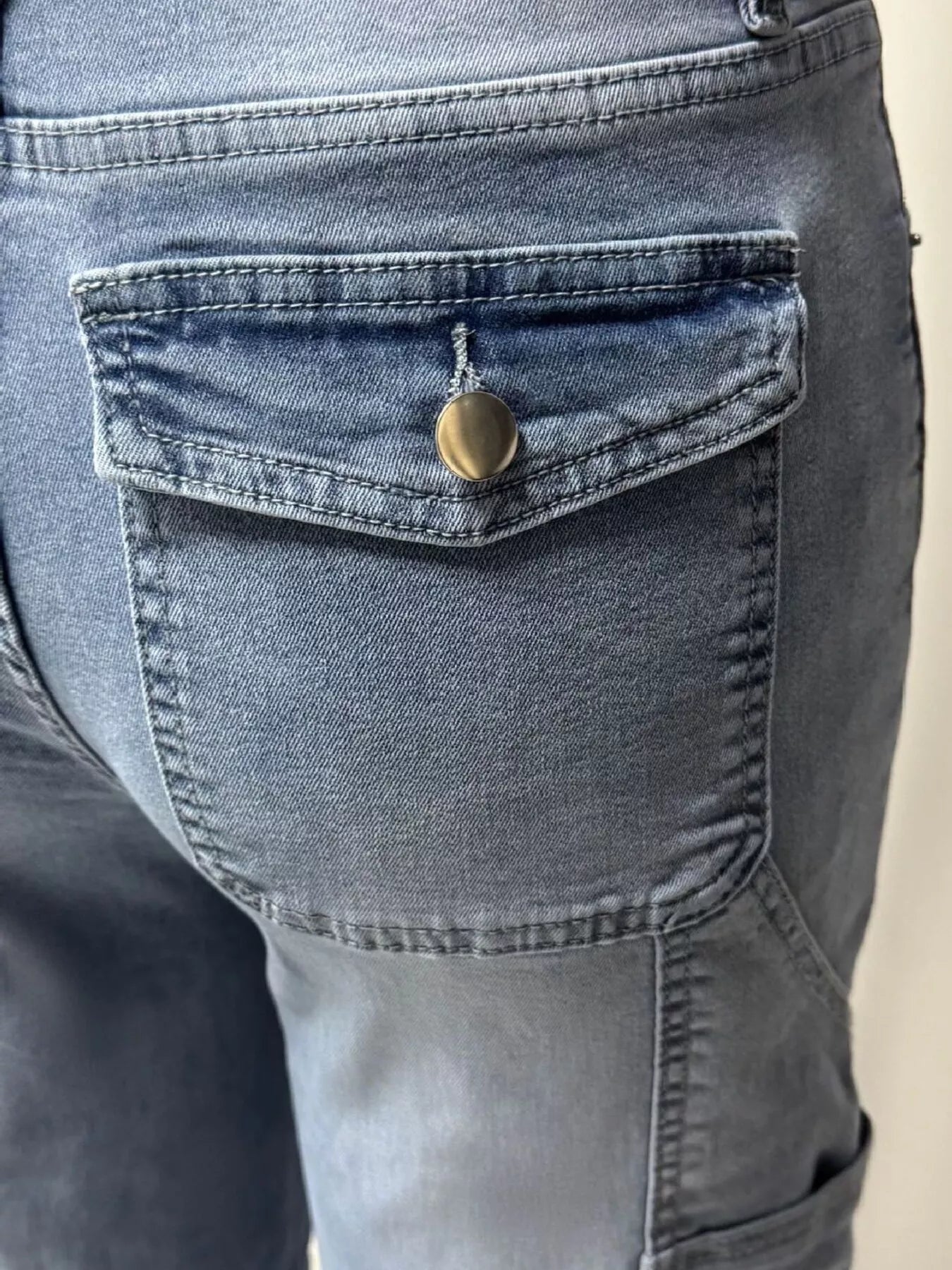 Hazel Blues® |  Washed Wide Leg Jeans