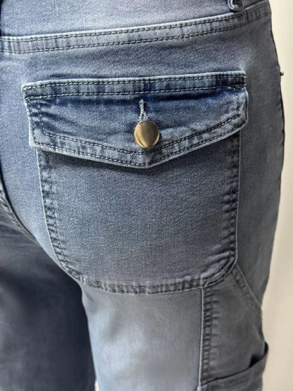 Hazel Blues® |  Washed Wide Leg Jeans
