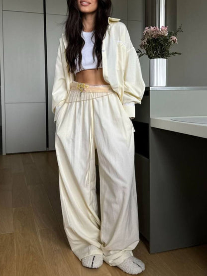 Hazel Blues® |  Relaxed Fit Long Sleeve Shirt and Pants Set