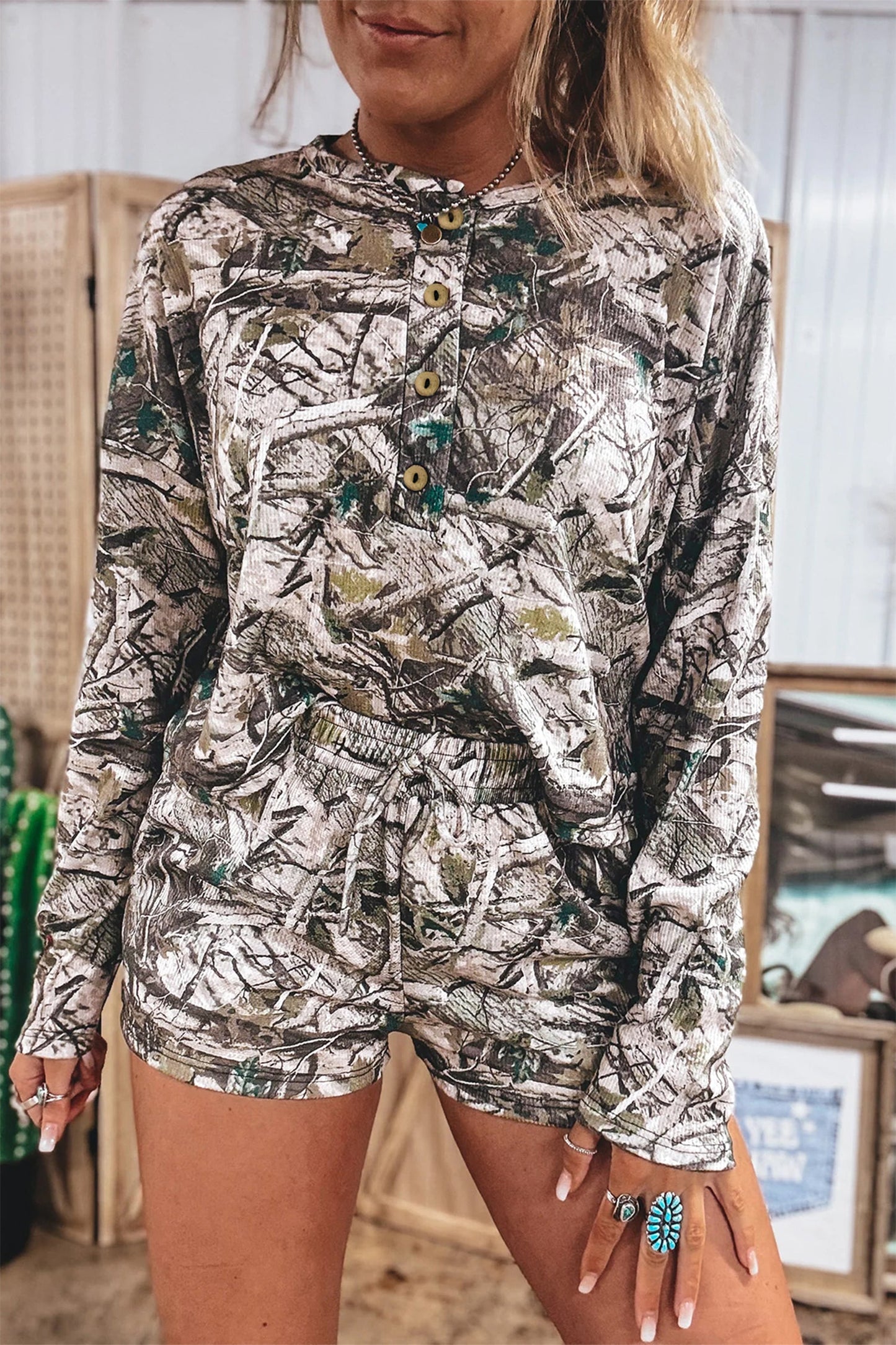 Hazel Blues® |  Camo Cutie Shorts | Camo Shorts