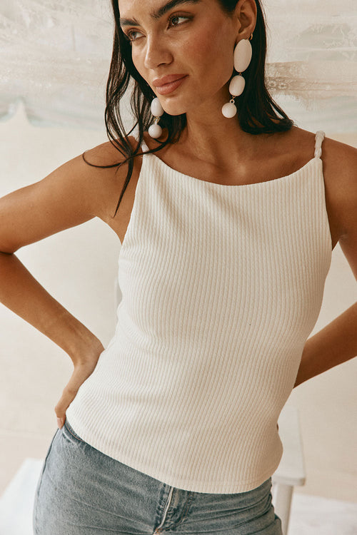 Illaria Top - White Bead