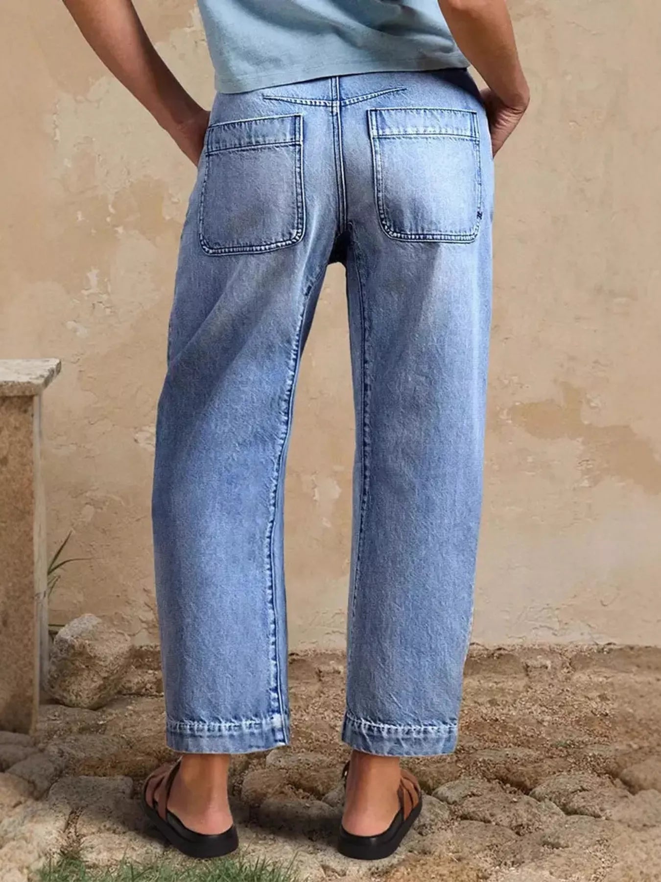 Hazel Blues® |  High-Waisted Relaxed Fit Jeans