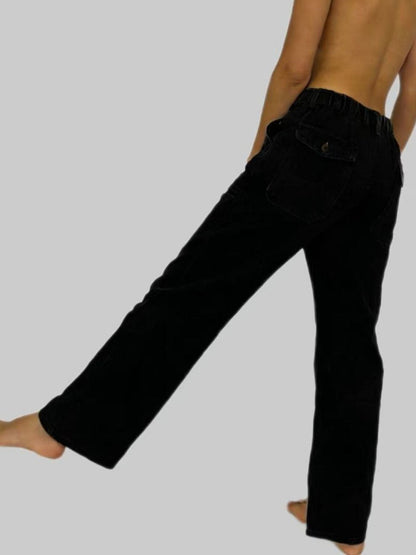 Hazel Blues® |  Wide Leg Contrast Stitching Jeans