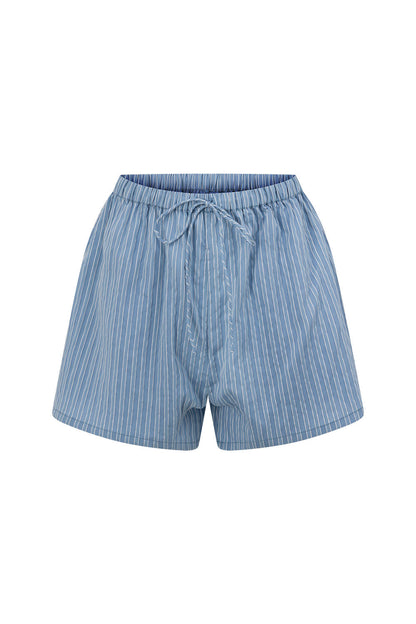 Hailey Shorts - Blue Stripe