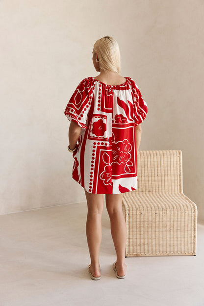 Kit Dress - Red Voyage