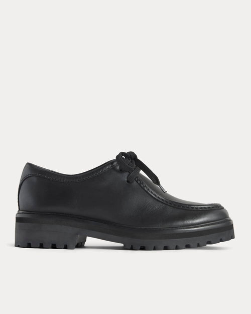 Leather Lug Chukka | Black