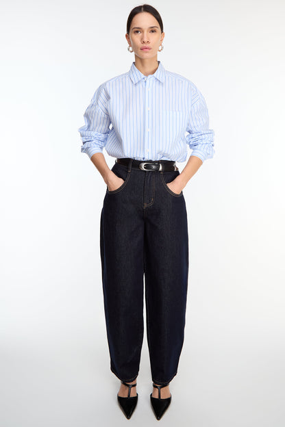 STRIPED COTTON POPLIN SHIRT