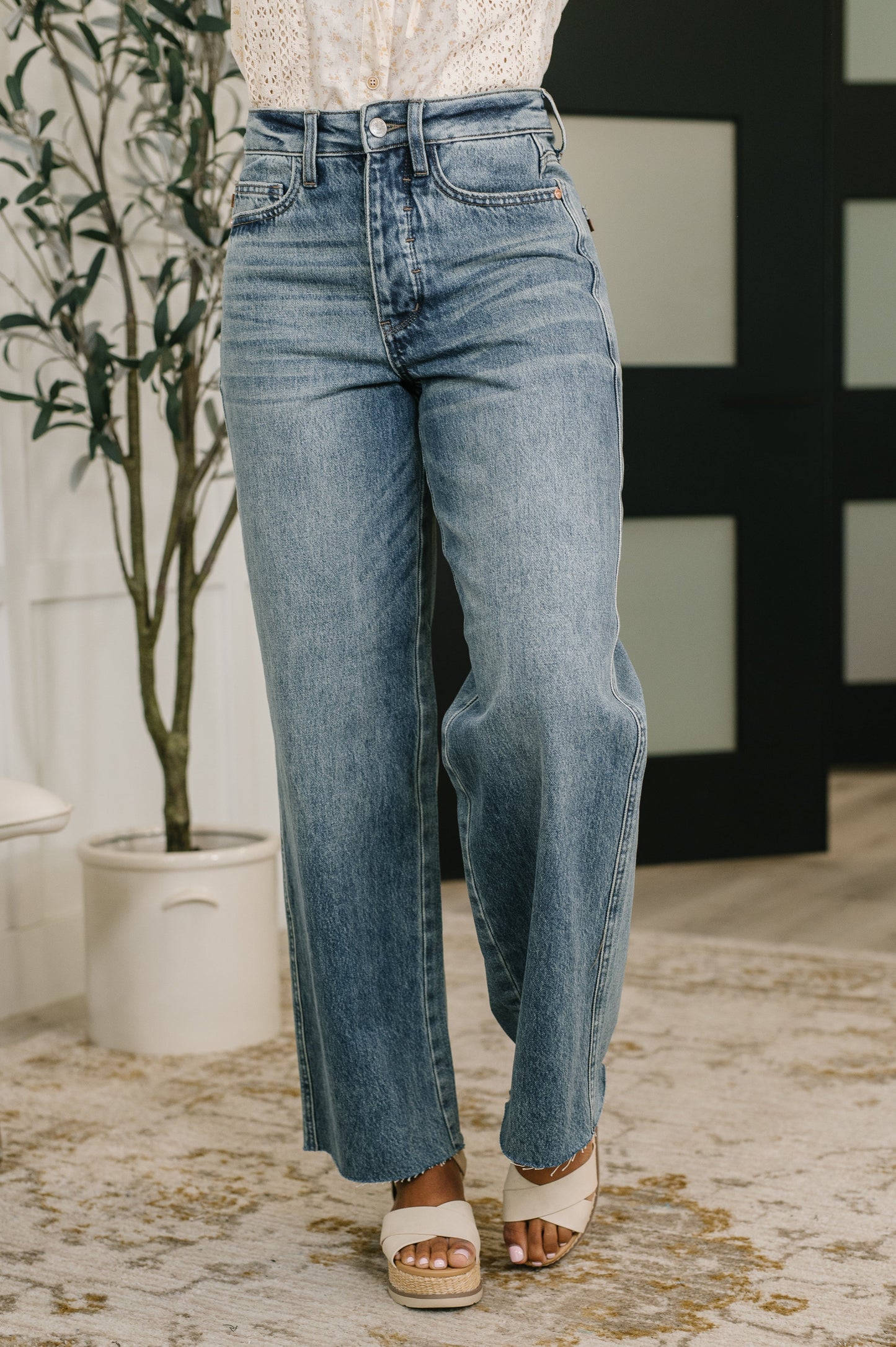 Hazel Blues® |  Ciera High Waist Rigid Magic Wihelmina Baggy