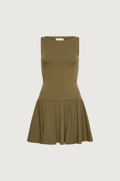 HIGH NECK MINI DRESS