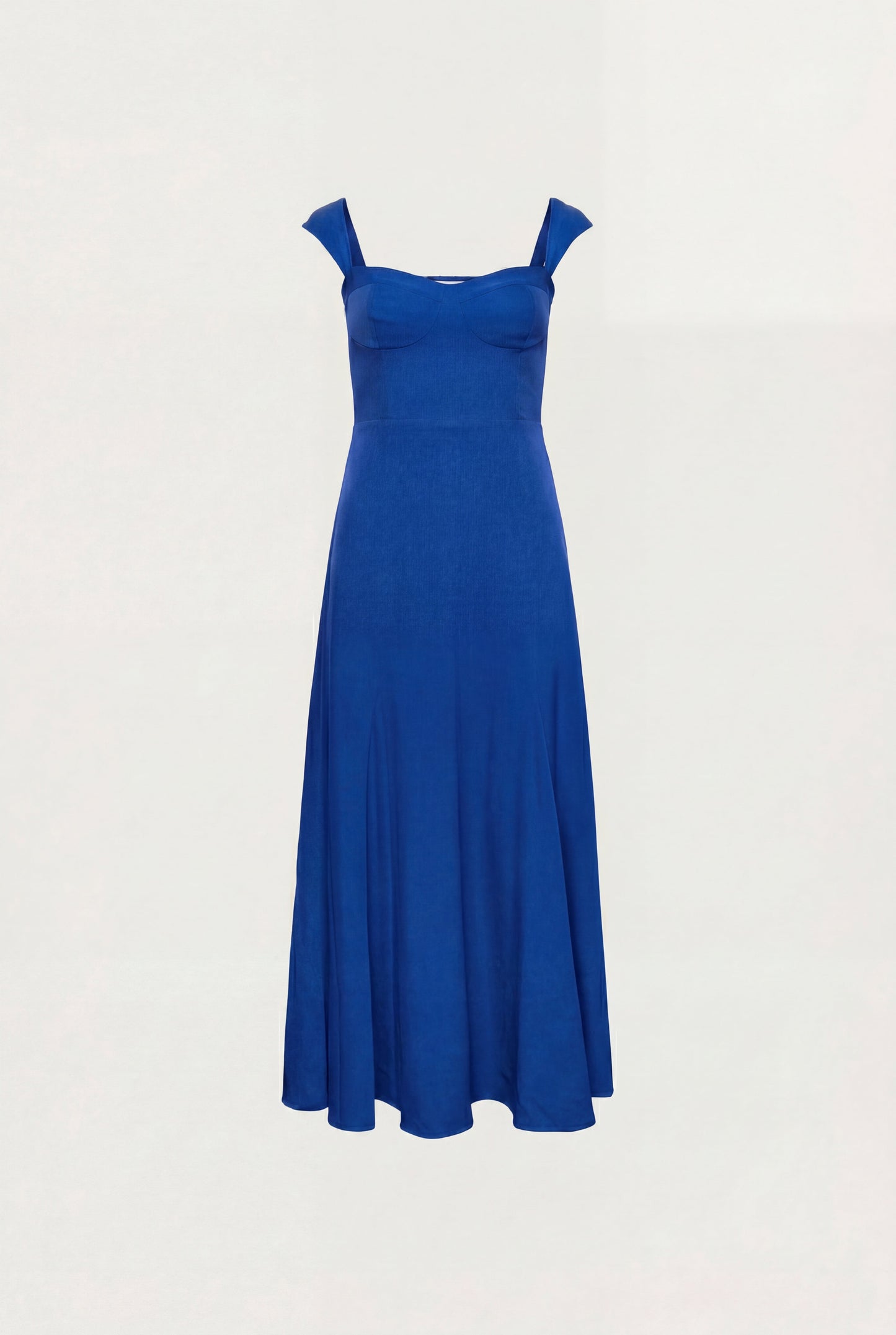 SWEETHEART NECKLINE CORSET MIDI DRESS