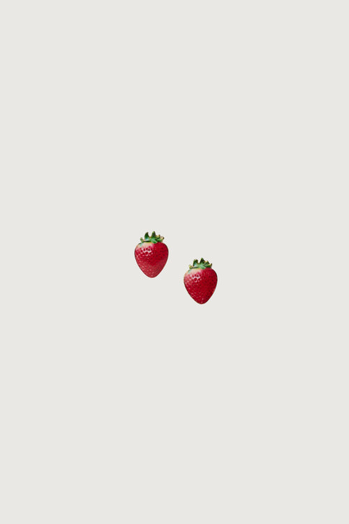 STRAWBERRY STUD EARRRINGS