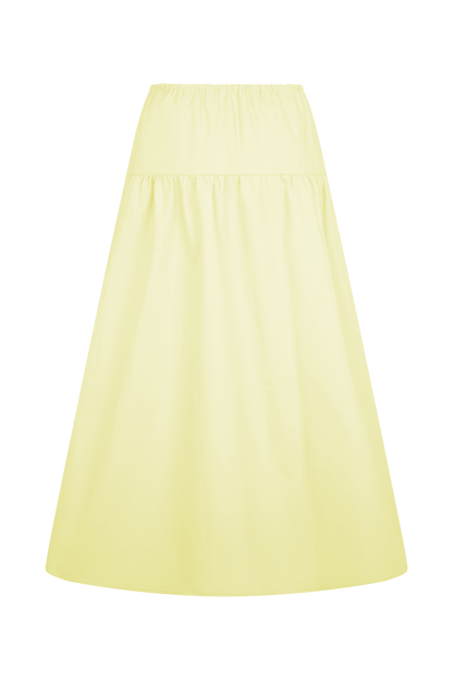 Amirah Midi Skirt - Lemon