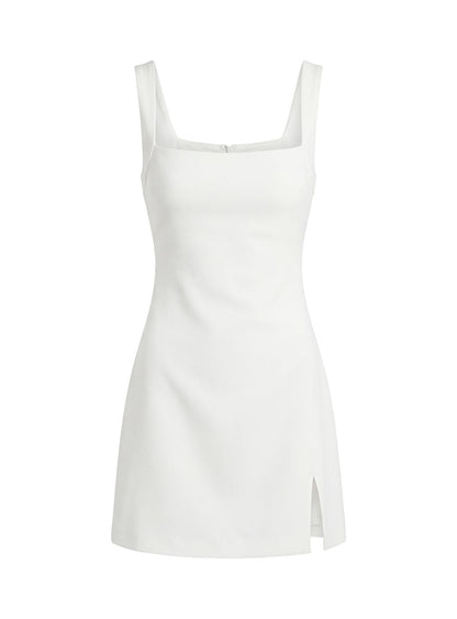 Bombshell Mini Dress White Petite