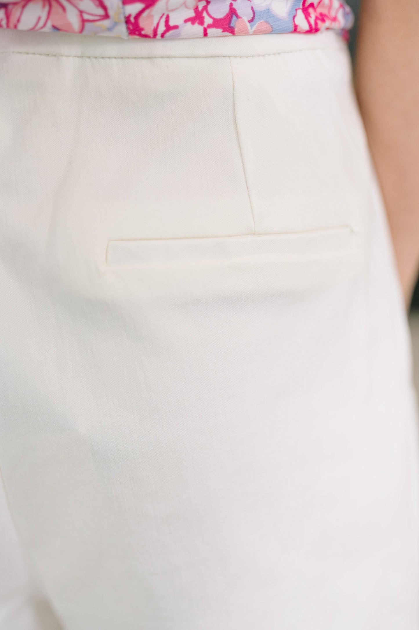 Hazel Blues® |  Only Pair High Waisted Wide Leg Bottoms in Off White