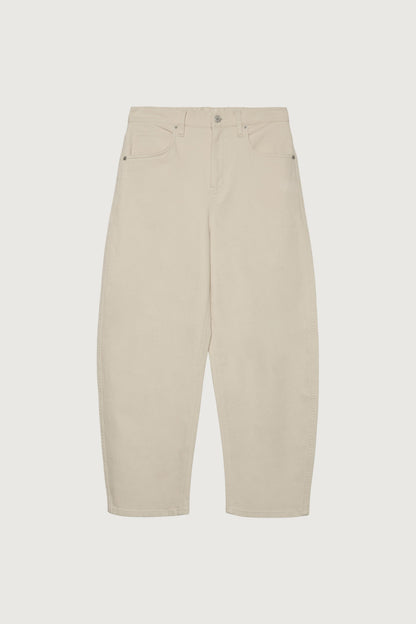 REGULAR LENGTH TWILL BARREL LEG PANT