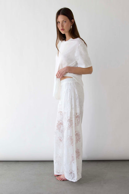LACE WIDE LEG PANT