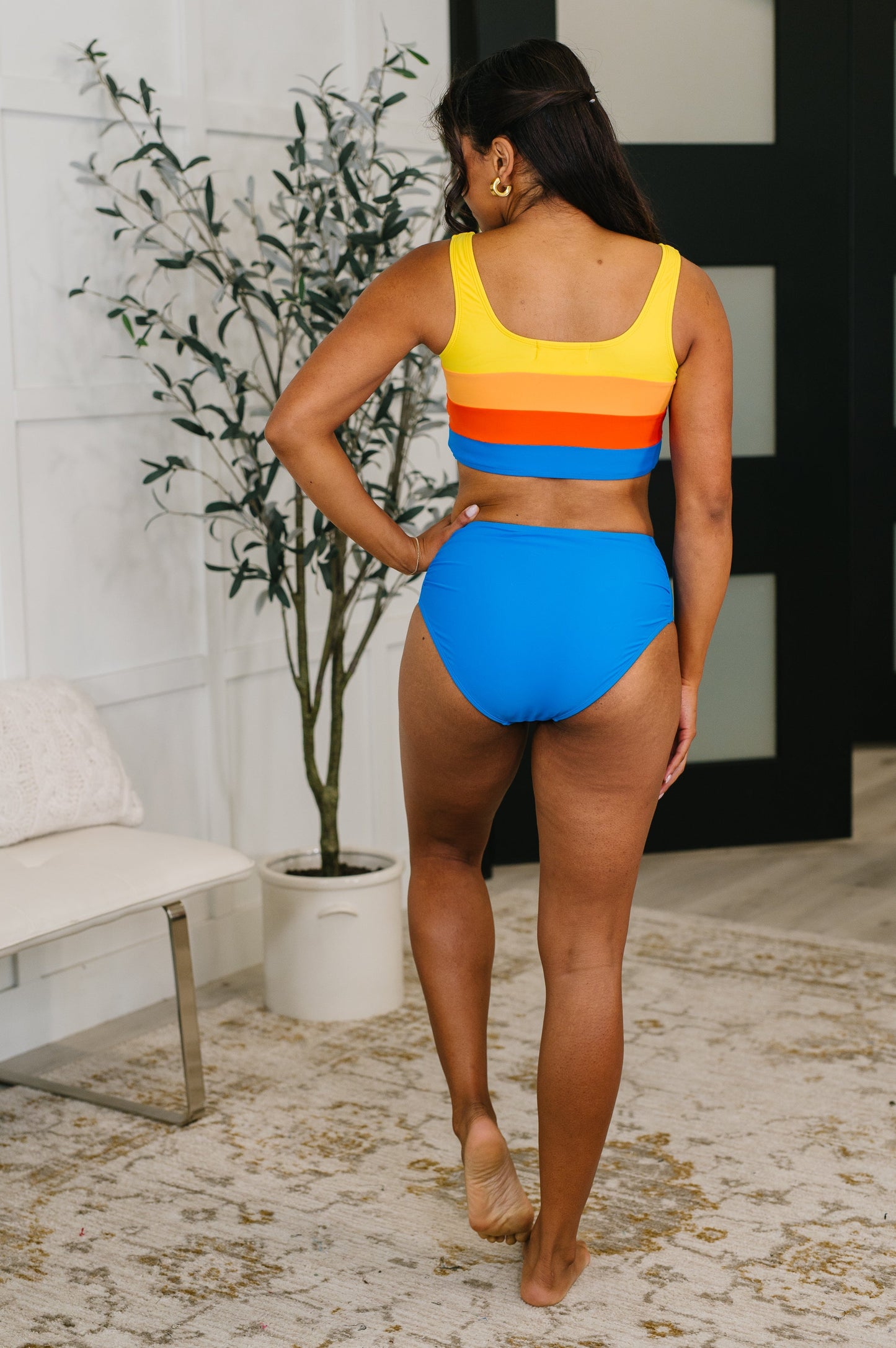 Hazel Blues® |  Primary Choice Ruched Swim Set
