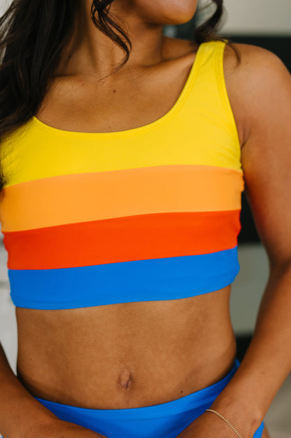 Hazel Blues® |  Primary Choice Ruched Swim Set