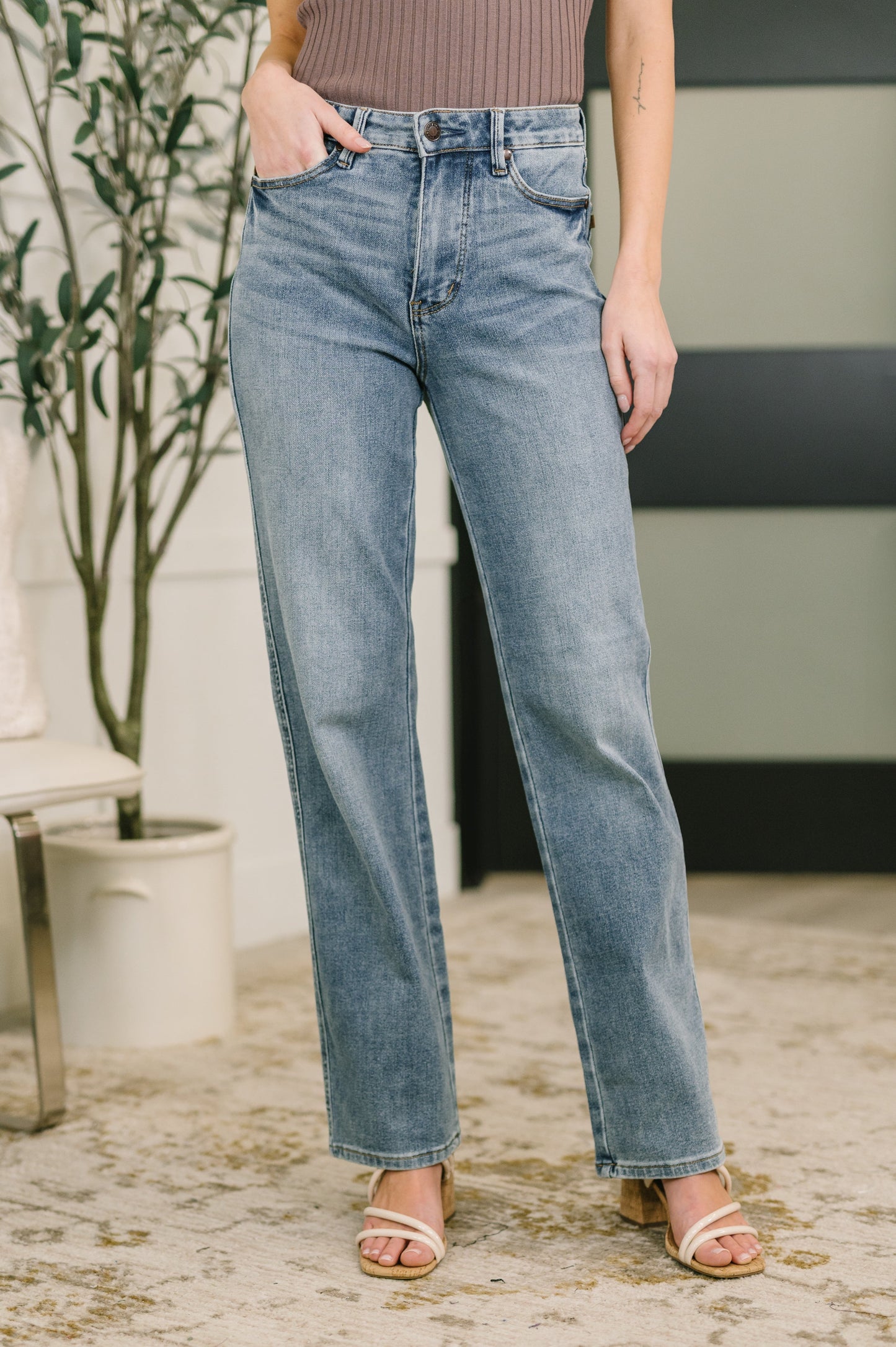 Hazel Blues® |  Sabrina High Waist TC Slim Straight