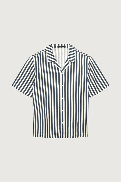 LINEN BLEND BUTTON-UP SHIRT