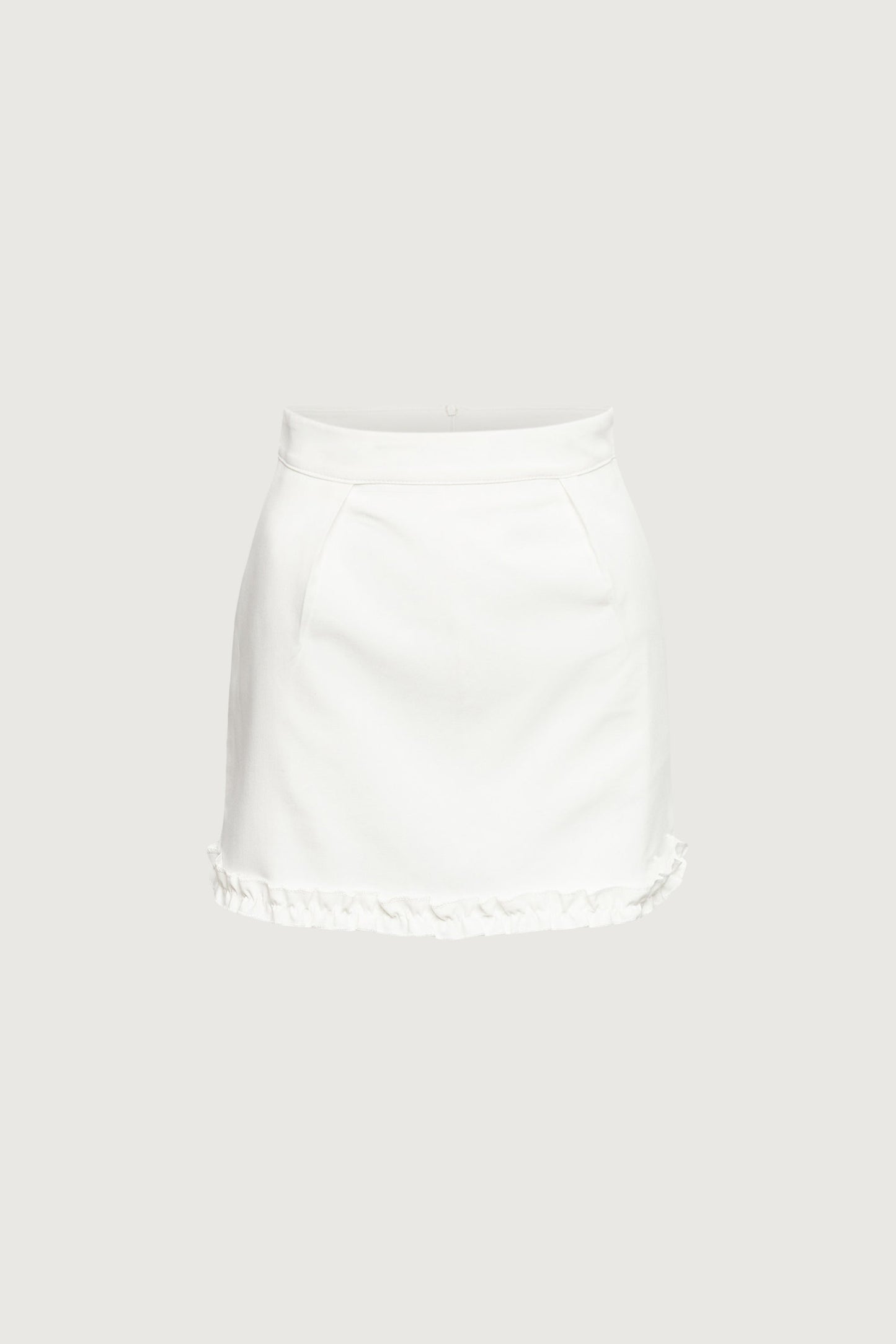 RUFFLE HEM MINI SKIRT