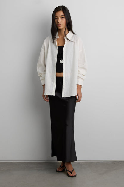 SATIN MAXI SKIRT
