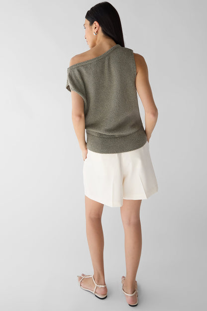 RELAXED OFF THE SHOULDER SWEATER