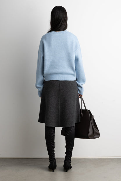 CROPPED CREWNECK SWEATER