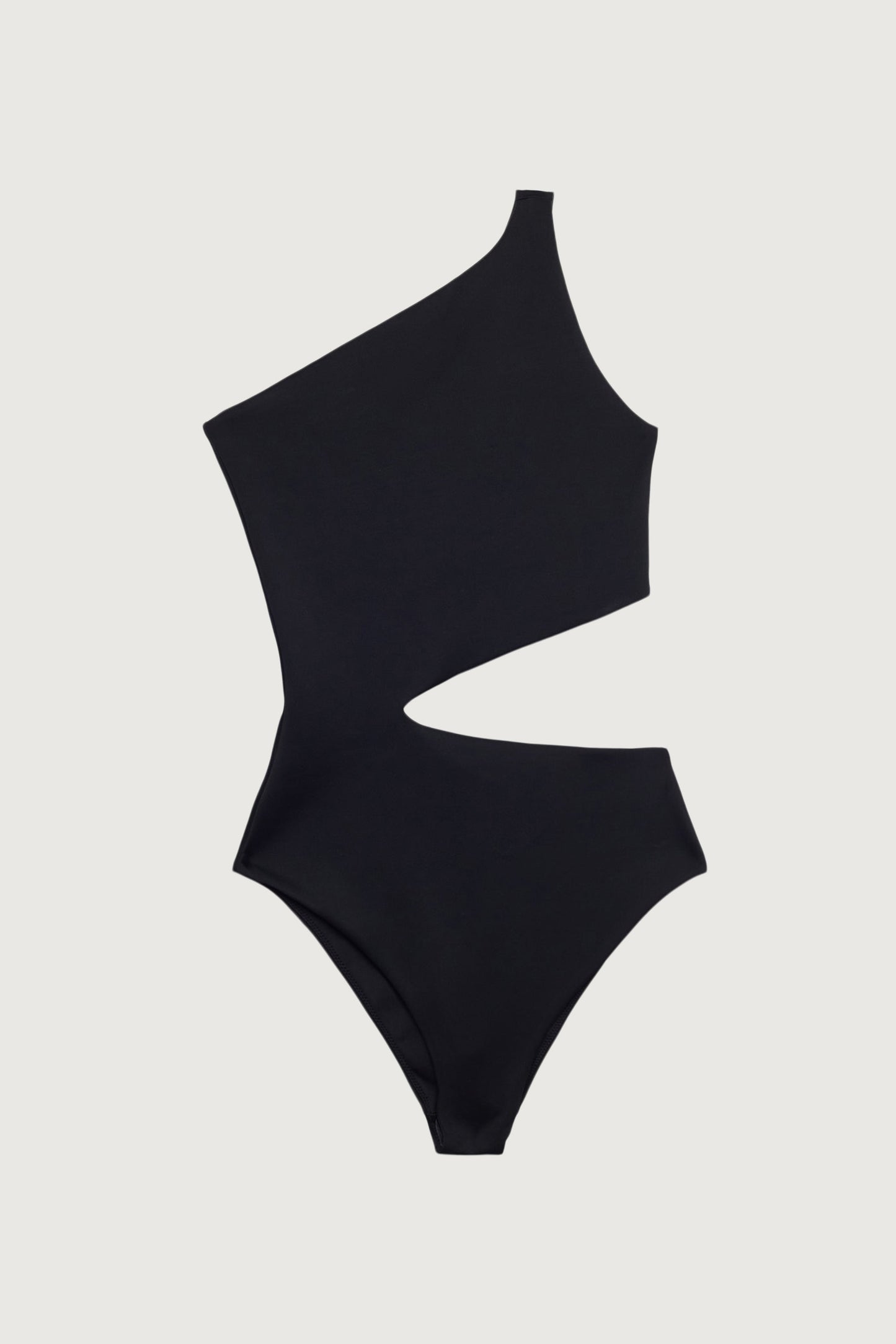 ONE SHOULDER ONE-PIECE SWIMSUIT WITH CUTOUT
