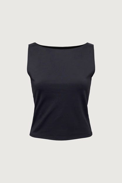 HIGH NECK SLEEVELESS TOP