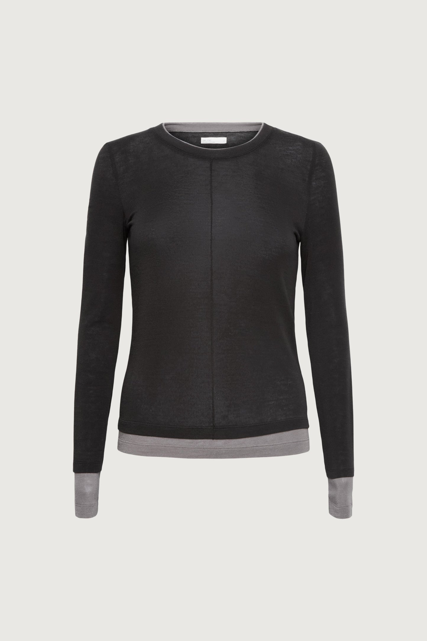 LAYERED EFFECT LONG SLEEVE TOP