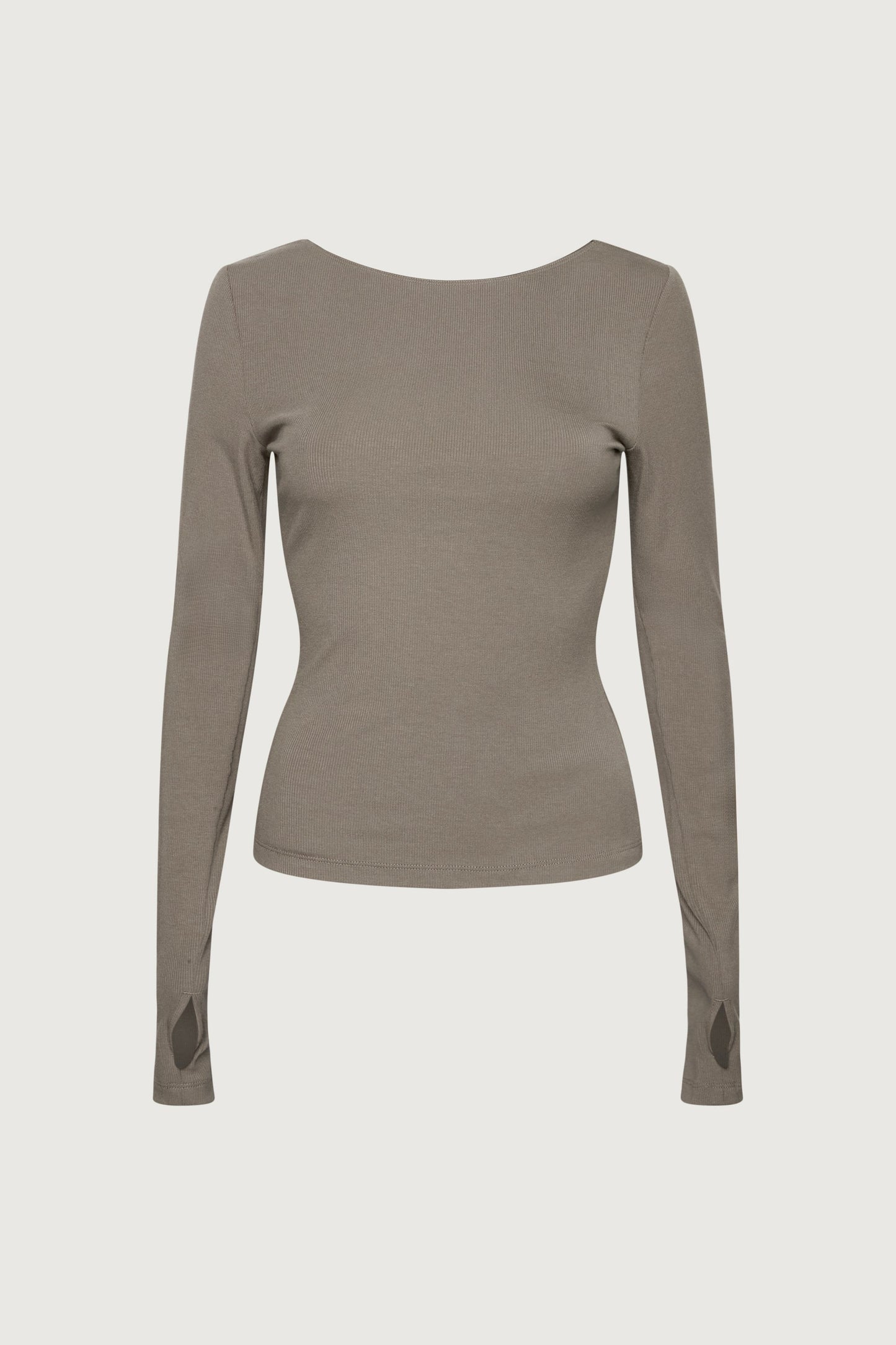 OPEN BACK LONG SLEEVE TOP
