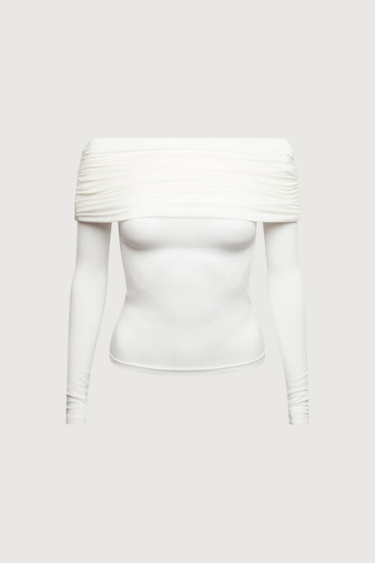 OFF THE SHOULDER FOLD-OVER TOP