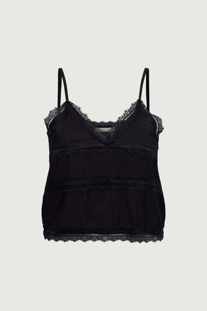 TIERED LACE CAMI TOP