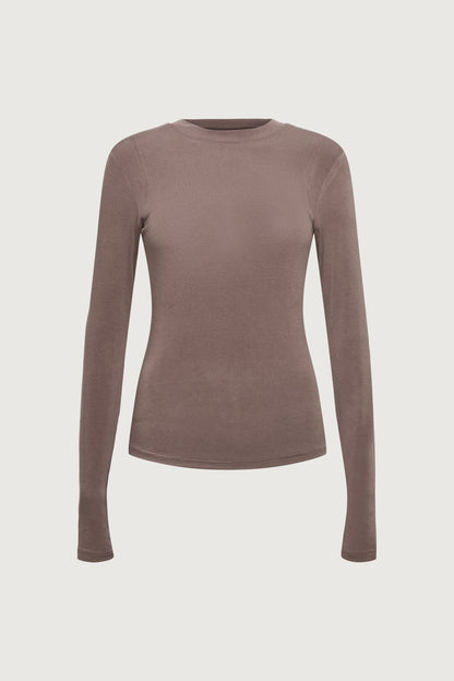 STITCHED SHOULDER LONG-SLEEVE T-SHIRT