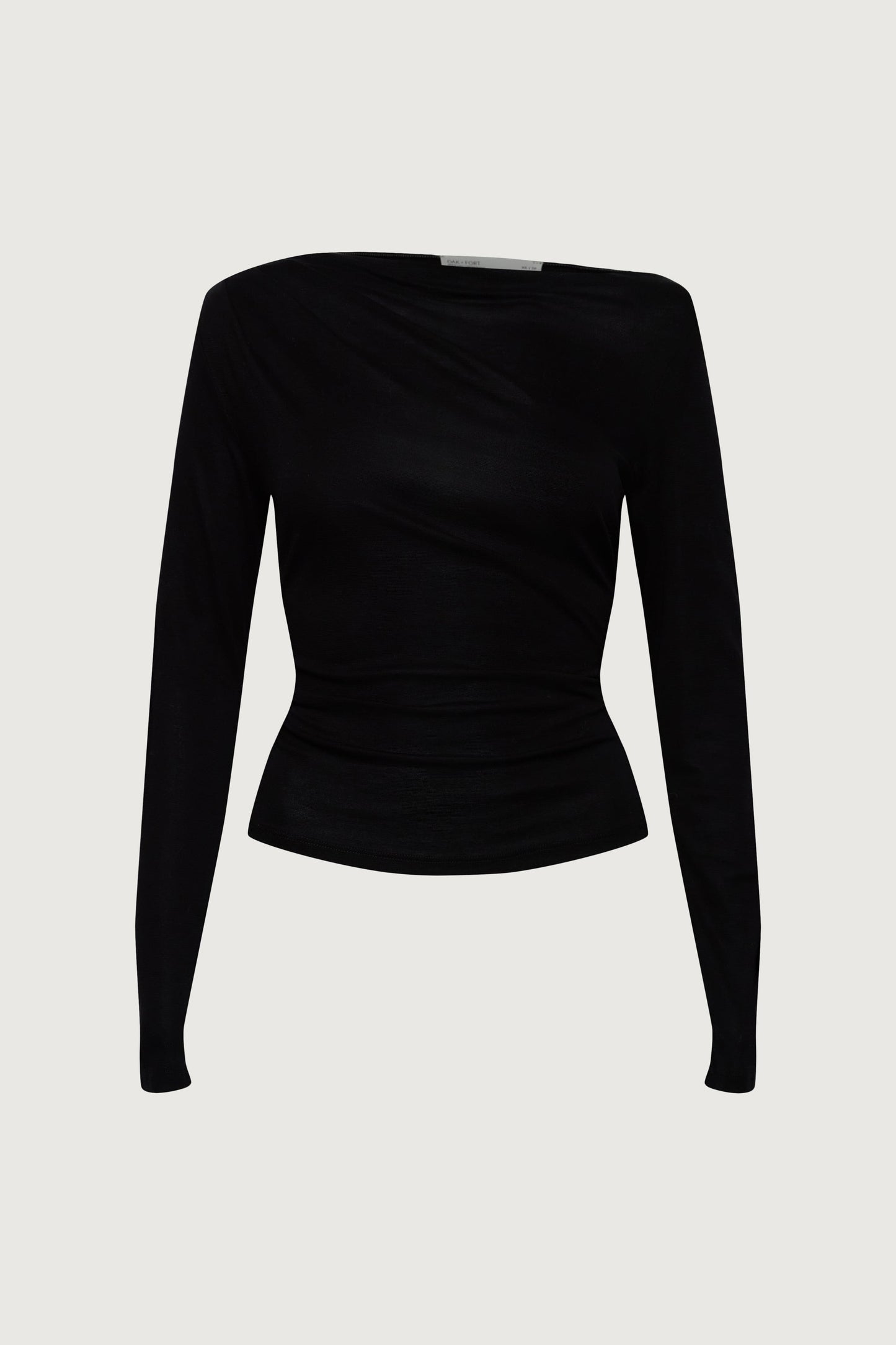 RUCHED LONG SLEEVE TOP