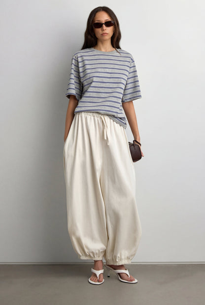STRIPED COTTON T-SHIRT