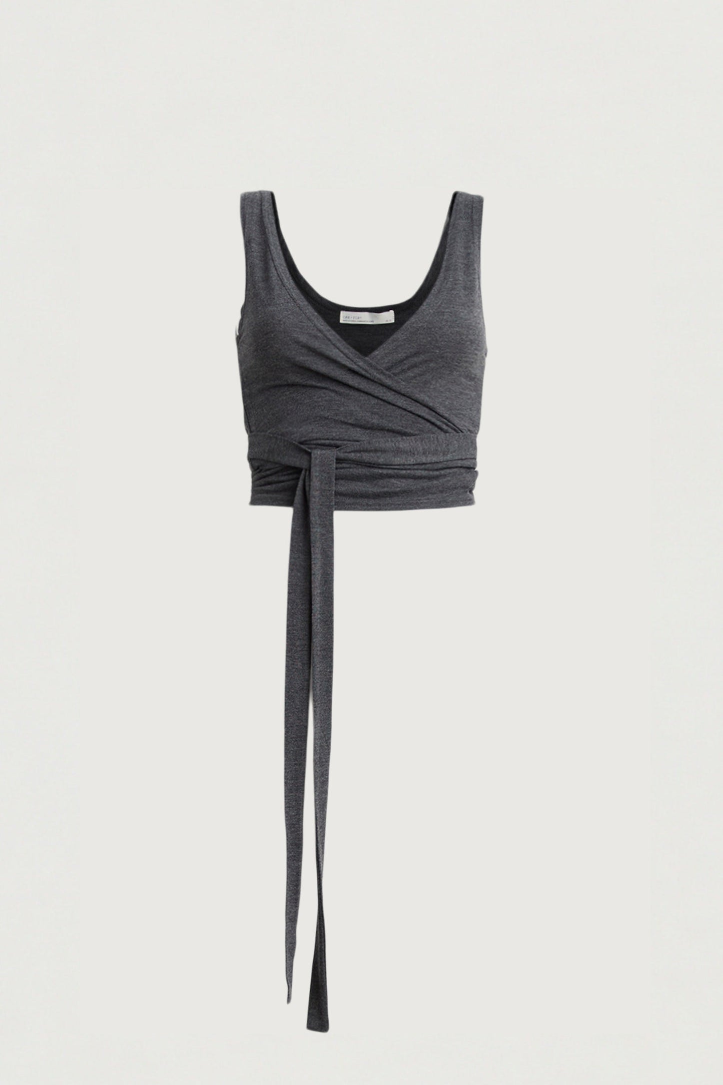 TIE FRONT WRAP TOP
